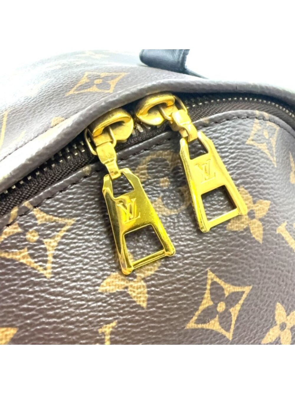 Louis Vuitton Palm Springs Backpack MM Monogram Leather Brown Gold - Picture 15 of 15